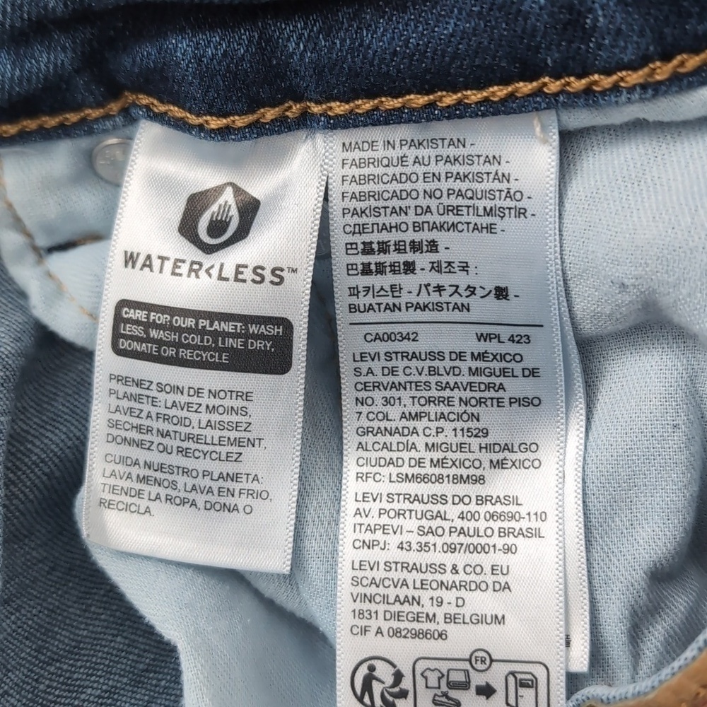 Levi's 505 Regular Straight Leg Denim Jeans - Picture 5 of 6